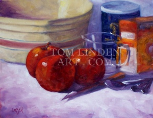 Apple Bake; Oil on Canvas 11" x 14"
